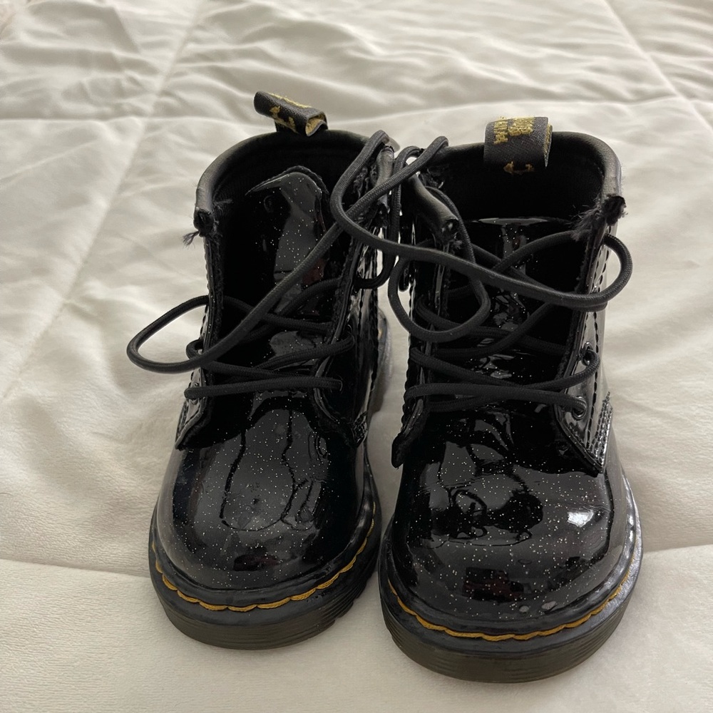 Toddler glitter doc martens